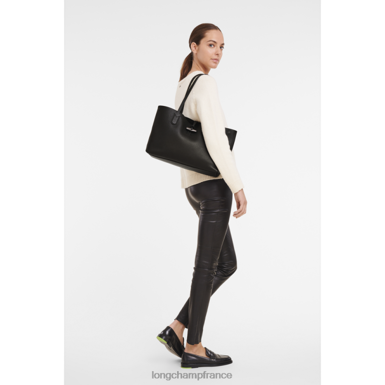 noir femmes sac cabas essentiel roseau Sacs Longchamp Z6ZTP360