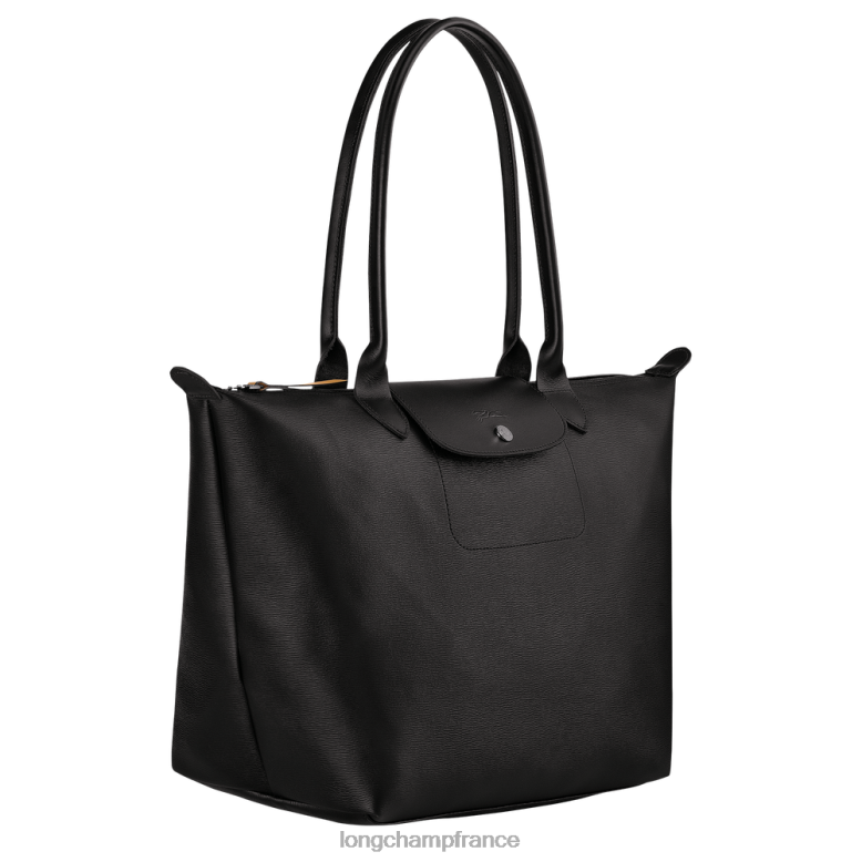 noir femmes sac cabas le pliage city Sacs Longchamp Z6ZTP348