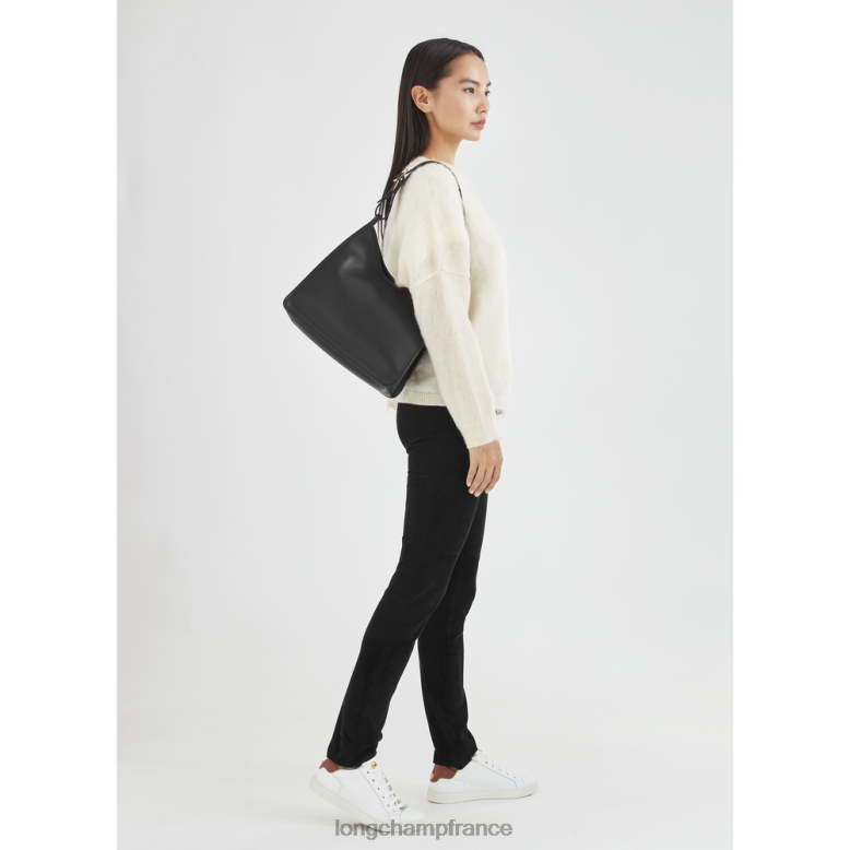 noir femmes sac hobo le foulonne Sacs Longchamp Z6ZTP388