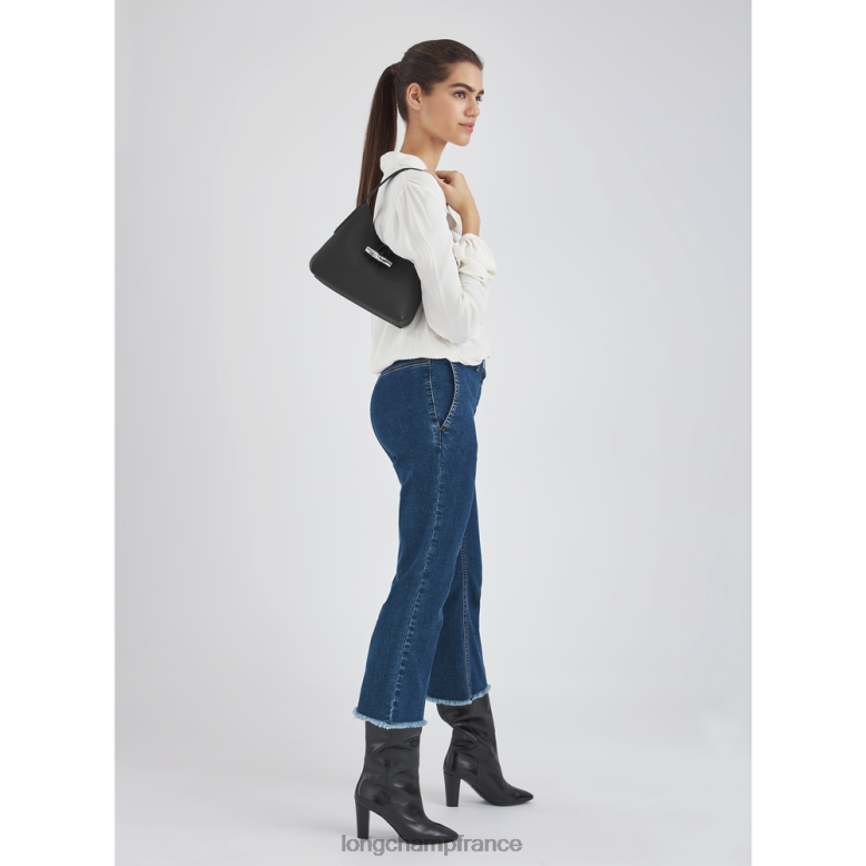 noir femmes sac hobo roseau Sacs Longchamp Z6ZTP371