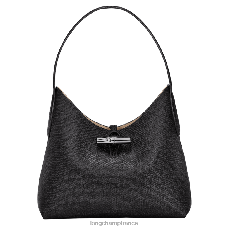 noir femmes sac hobo roseau Sacs Longchamp Z6ZTP375
