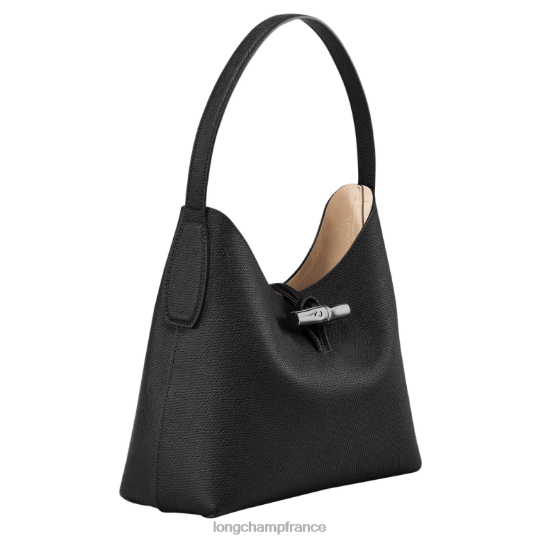 noir femmes sac hobo roseau Sacs Longchamp Z6ZTP375