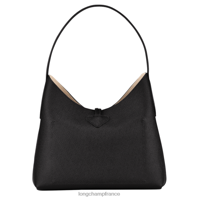 noir femmes sac hobo roseau Sacs Longchamp Z6ZTP375