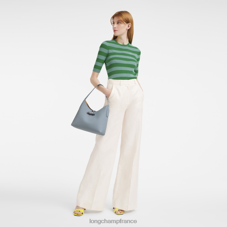 nuage bleu femmes sac hobo roseau Sacs Longchamp Z6ZTP379