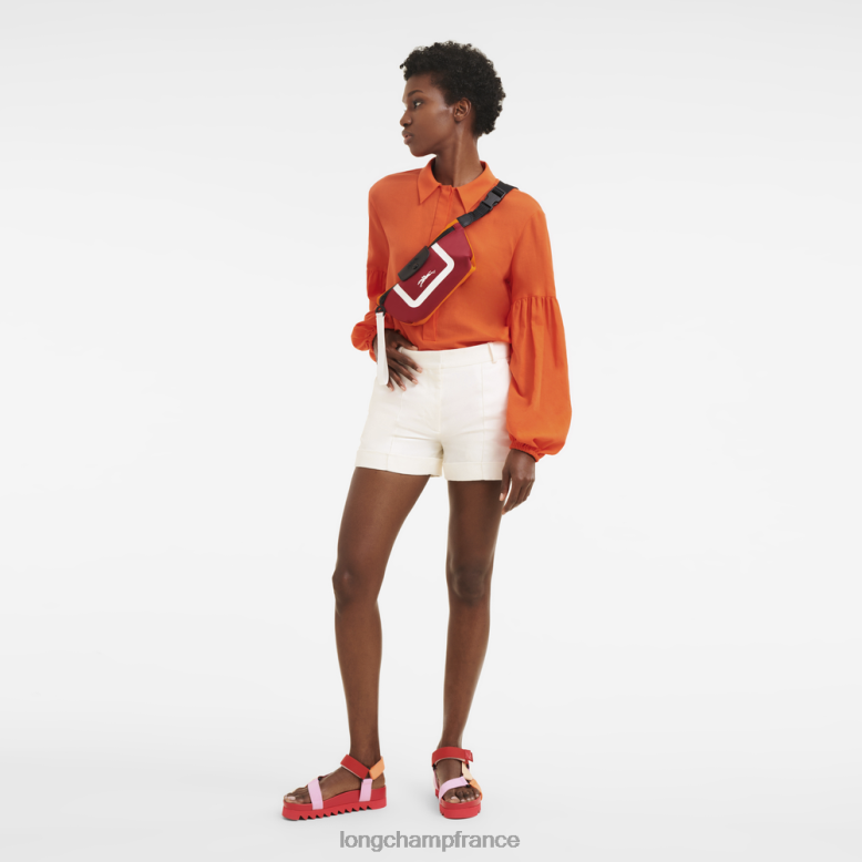 orange/bordeaux femmes sac ceinture le pliage collection Sacs Longchamp Z6ZTP213