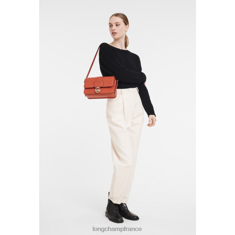 orange femmes sac à bandoulière box-trot Sacs Longchamp Z6ZTP232