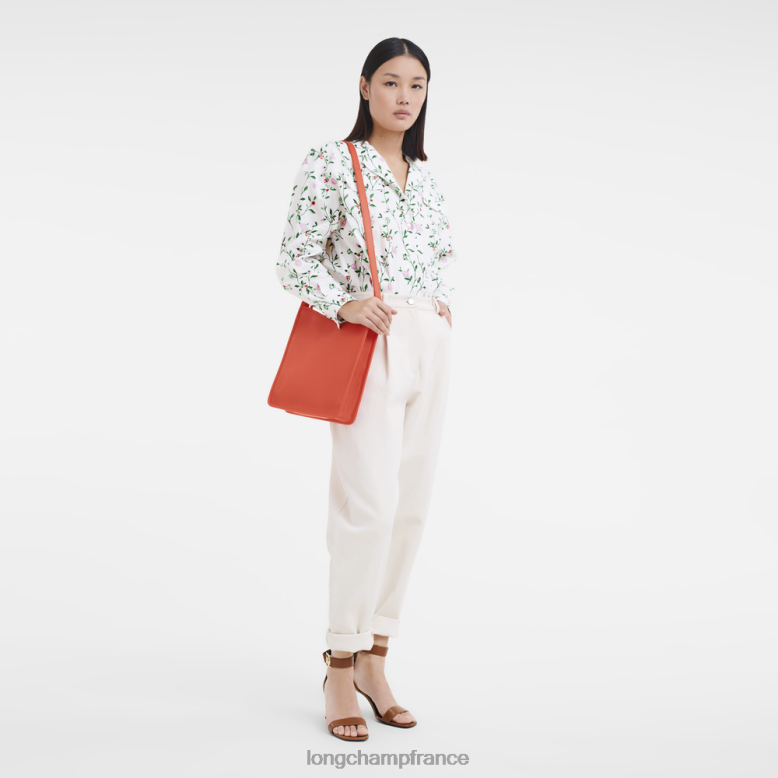 orange femmes sac bandoulière le foulonne Sacs Longchamp Z6ZTP26