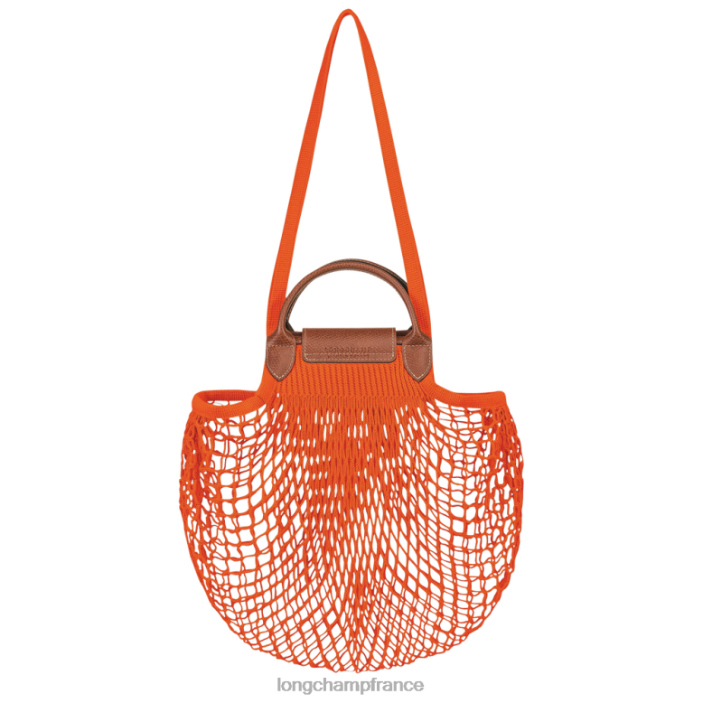 orange femmes sac en filet le pliage Sacs Longchamp Z6ZTP3