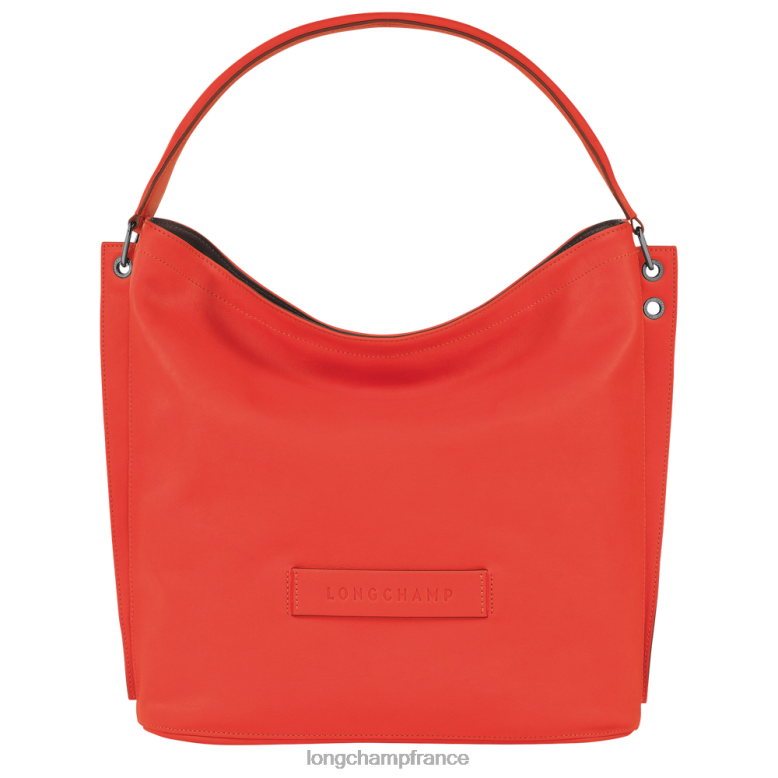 orange femmes sac hobo 3d Sacs Longchamp Z6ZTP401