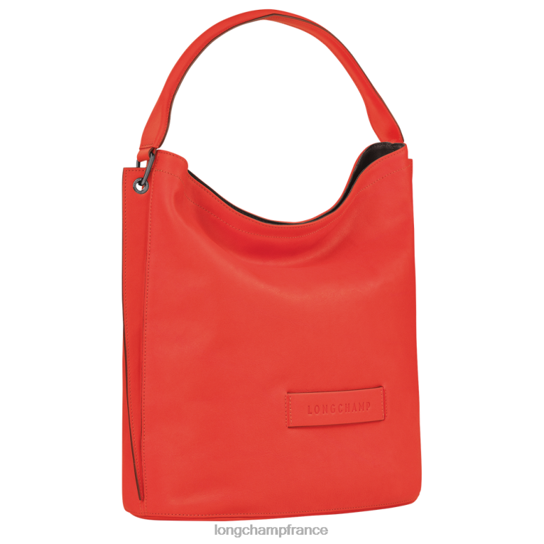 orange femmes sac hobo 3d Sacs Longchamp Z6ZTP401