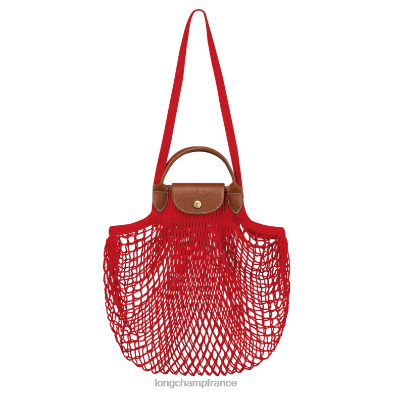 rouge femmes sac en filet le pliage Sacs Longchamp Z6ZTP4