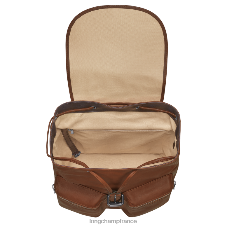 Cognac femmes sac à dos 3D Sacs Longchamp Z6ZTP453