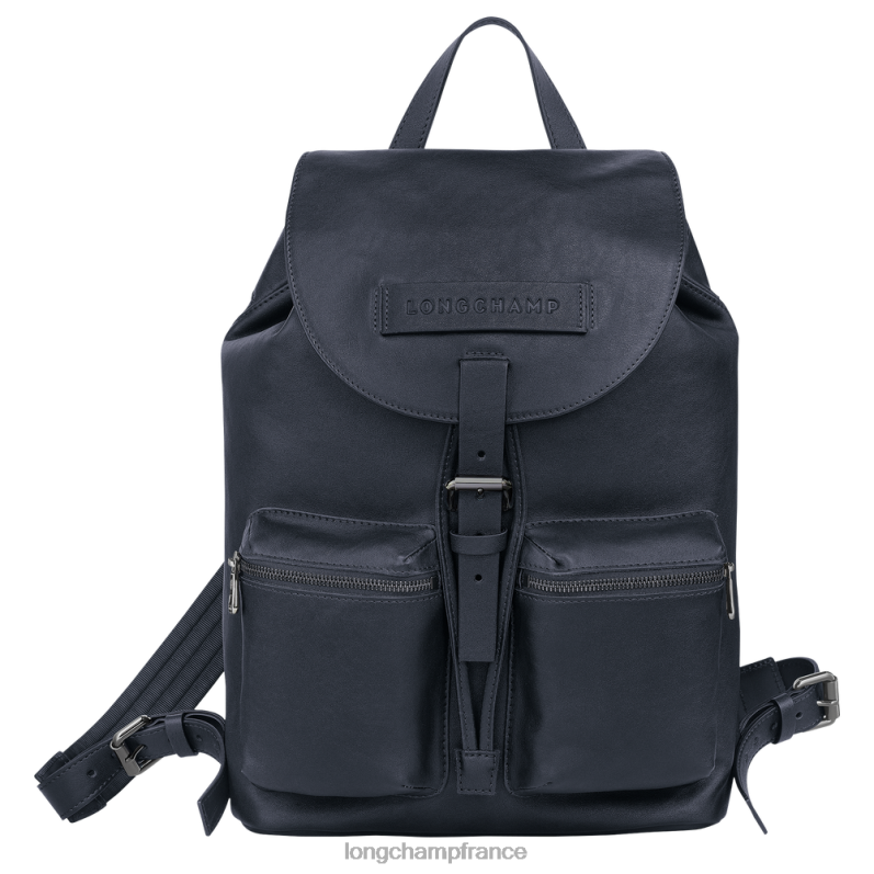 bleu nuit femmes sac à dos 3D Sacs Longchamp Z6ZTP454