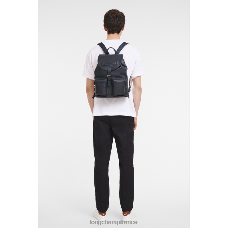 bleu nuit femmes sac à dos 3D Sacs Longchamp Z6ZTP454