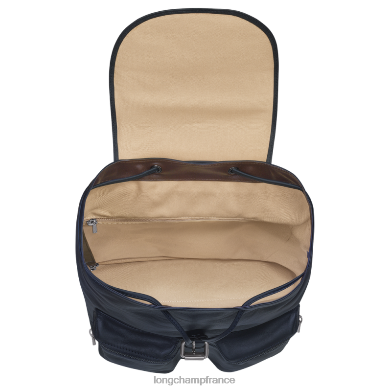 bleu nuit femmes sac à dos 3D Sacs Longchamp Z6ZTP454