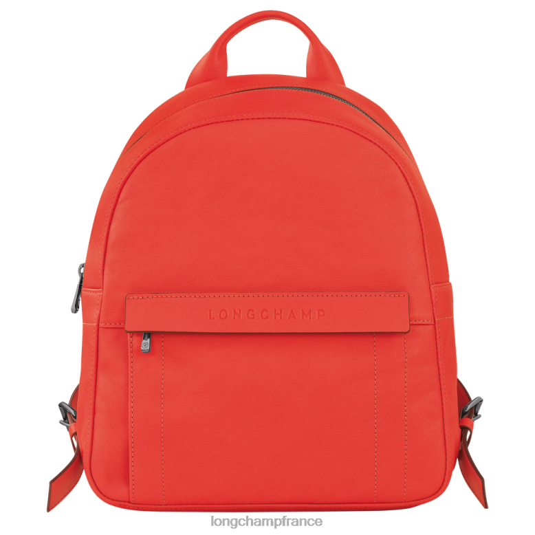 orange femmes sac à dos 3D Sacs Longchamp Z6ZTP433