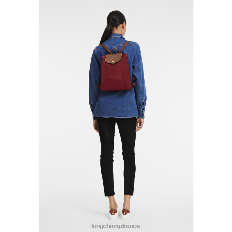 rouge femmes sac à dos le pliage original Sacs Longchamp Z6ZTP443
