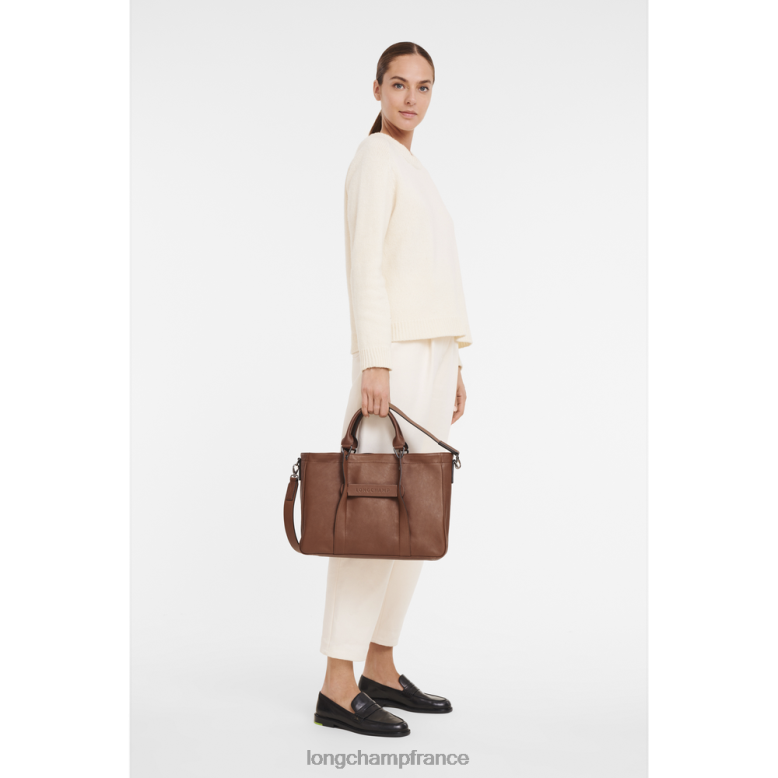 Cognac femmes sac à main 3D Sacs Longchamp Z6ZTP185