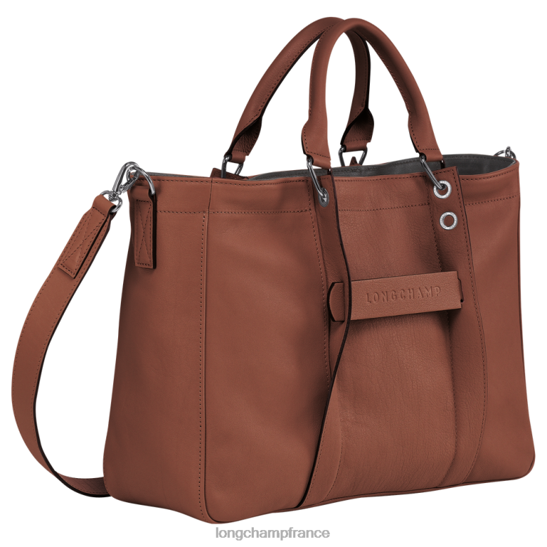 Cognac femmes sac à main 3D Sacs Longchamp Z6ZTP185
