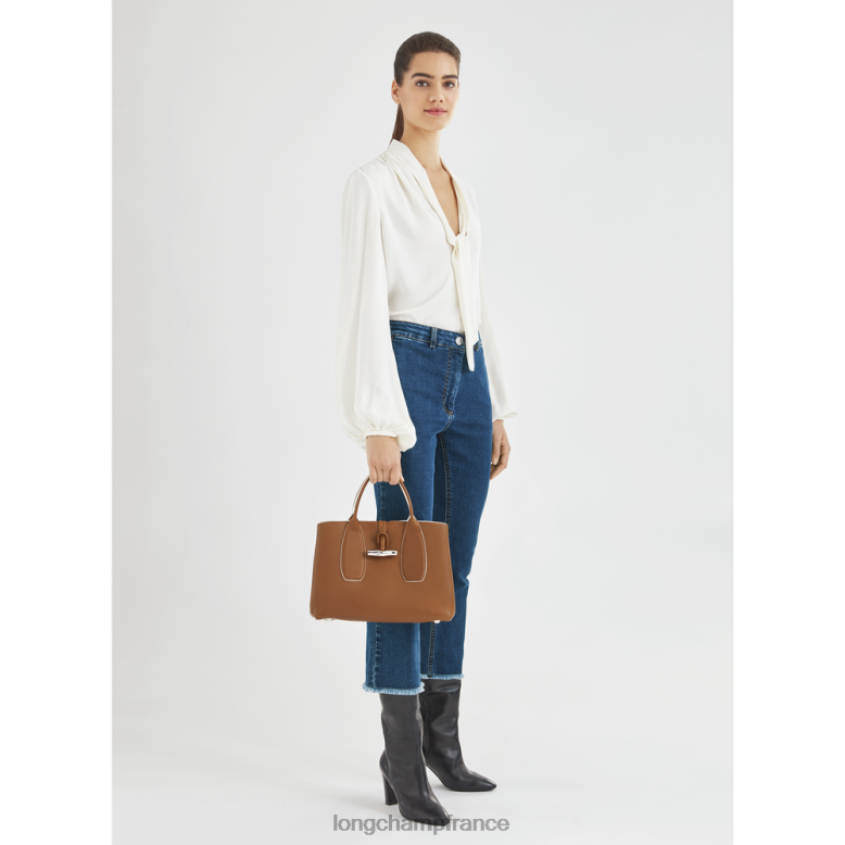Cognac femmes sac à main roseau Sacs Longchamp Z6ZTP121