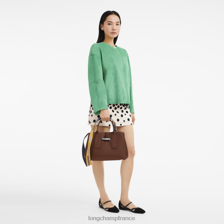 ébène femmes sac à main roseau Sacs Longchamp Z6ZTP97