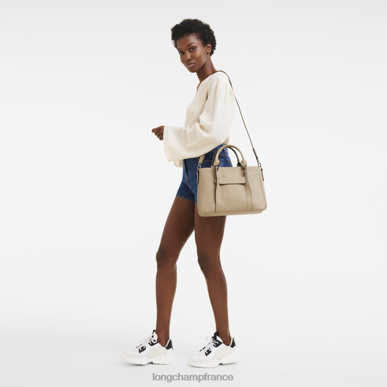beige femmes sac à main 3D Sacs Longchamp Z6ZTP177