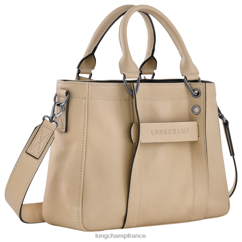 beige femmes sac à main 3D Sacs Longchamp Z6ZTP177