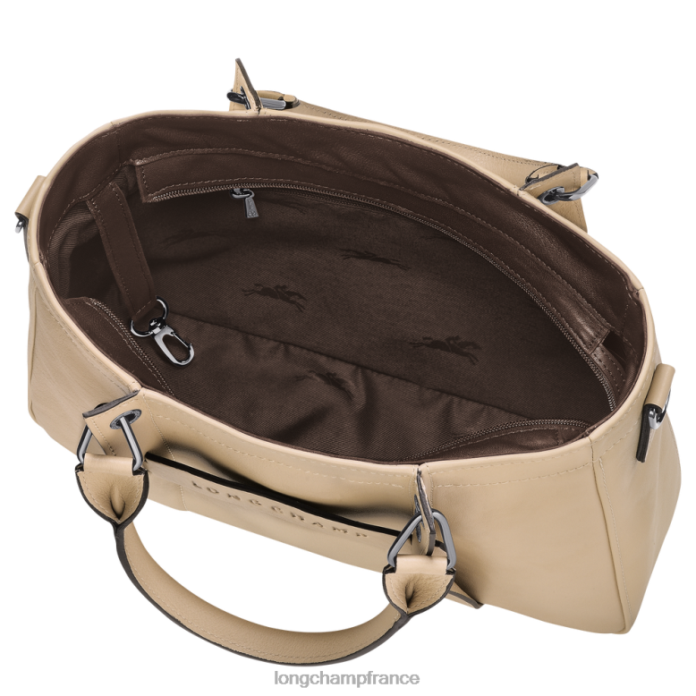 beige femmes sac à main 3D Sacs Longchamp Z6ZTP177