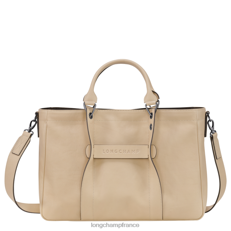 beige femmes sac à main 3D Sacs Longchamp Z6ZTP182