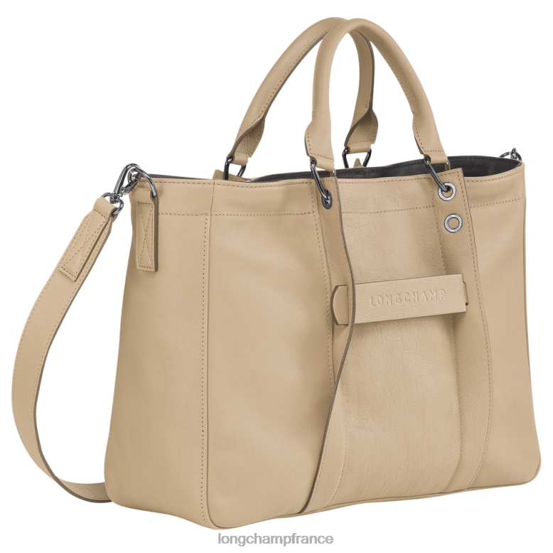 beige femmes sac à main 3D Sacs Longchamp Z6ZTP182