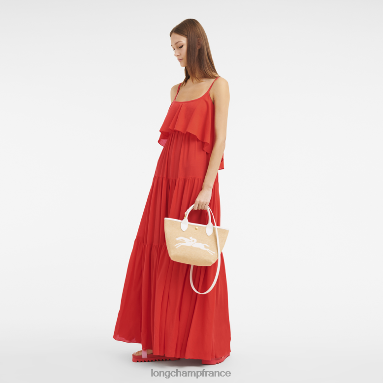 blanc femmes sac panier pliable le panier Sacs Longchamp Z6ZTP63