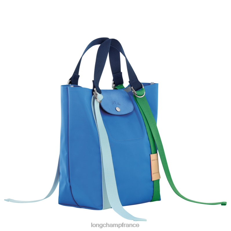 bleu femmes sac cabas le pliage re-play Sacs Longchamp Z6ZTP50