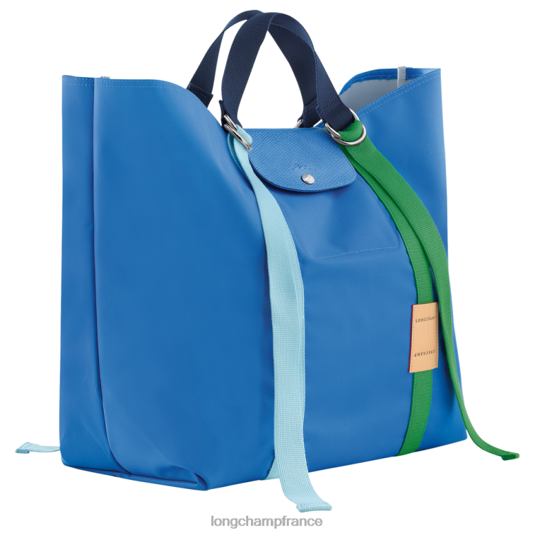 bleu femmes sac cabas le pliage re-play Sacs Longchamp Z6ZTP55