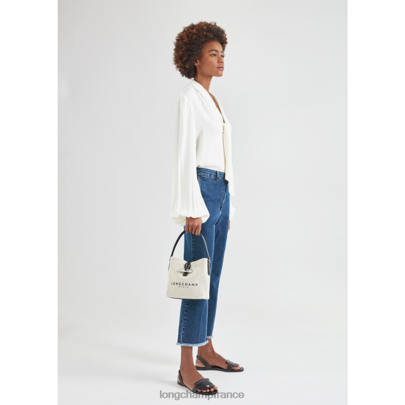 écru femmes sac seau roseau Sacs Longchamp Z6ZTP117