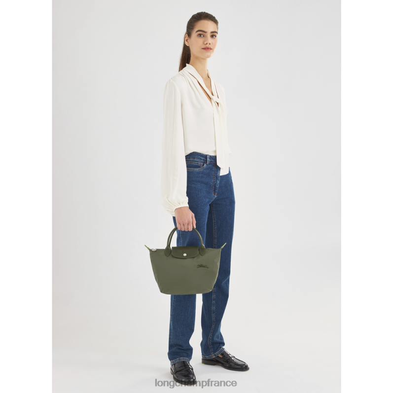 forêt femmes sac à main le pliage vert Sacs Longchamp Z6ZTP187
