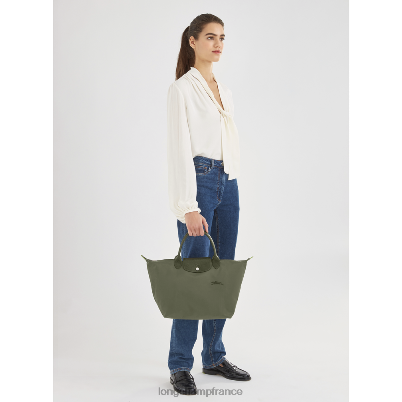 forêt femmes sac à main le pliage vert Sacs Longchamp Z6ZTP193