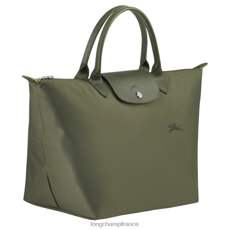 forêt femmes sac à main le pliage vert Sacs Longchamp Z6ZTP193
