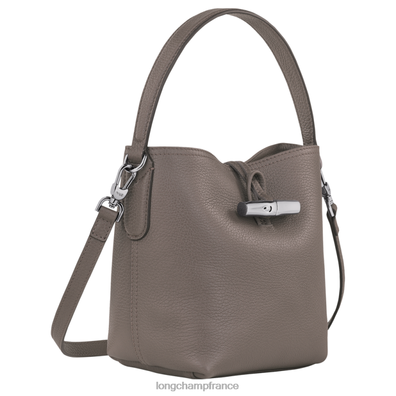 gris femmes sac seau essentiel roseau Sacs Longchamp Z6ZTP94