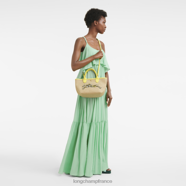 jaune femmes sac panier pliable le panier Sacs Longchamp Z6ZTP60