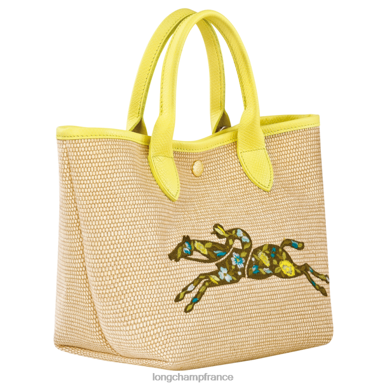 jaune femmes sac panier pliable le panier Sacs Longchamp Z6ZTP60
