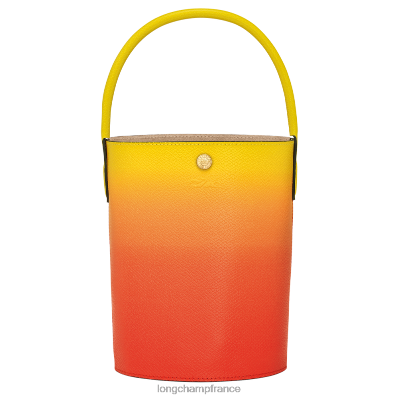 jaune orange femmes sac seau épure Sacs Longchamp Z6ZTP133