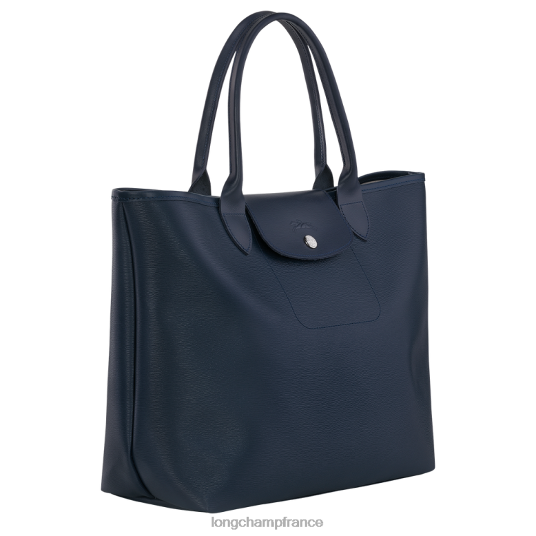 marine femmes sac cabas le pliage city Sacs Longchamp Z6ZTP86
