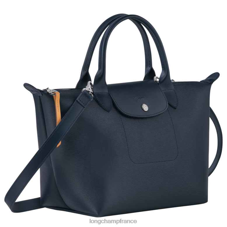 marine femmes sac à main le pliage city Sacs Longchamp Z6ZTP88
