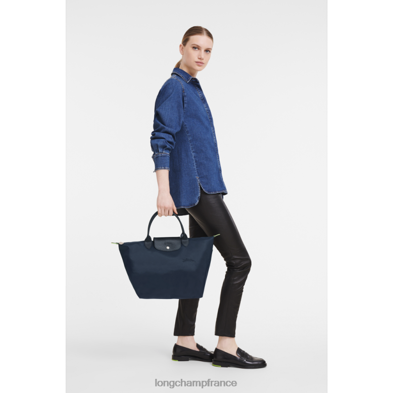 marine femmes sac à main le pliage vert Sacs Longchamp Z6ZTP195