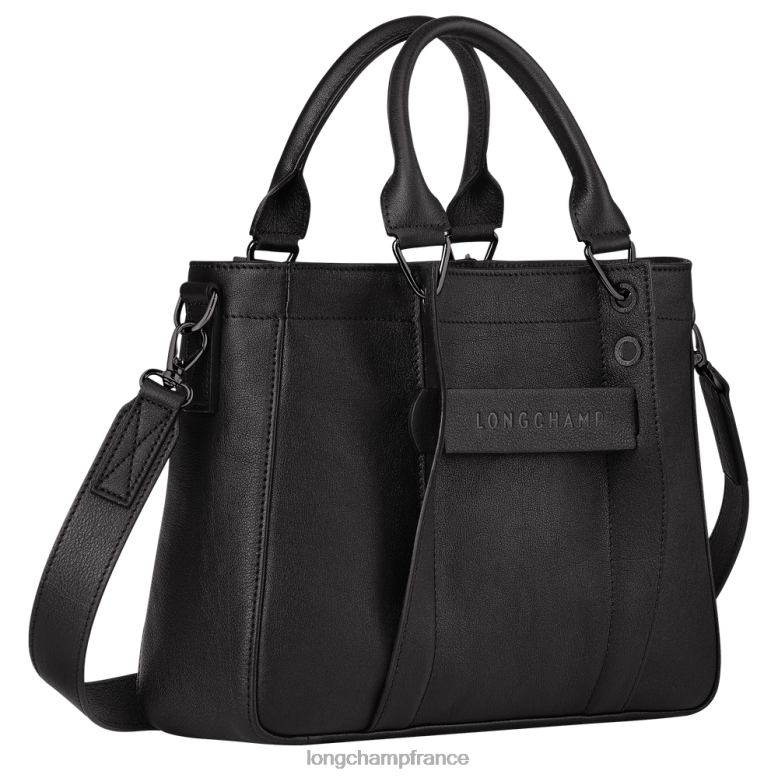 noir femmes sac à main 3D Sacs Longchamp Z6ZTP176