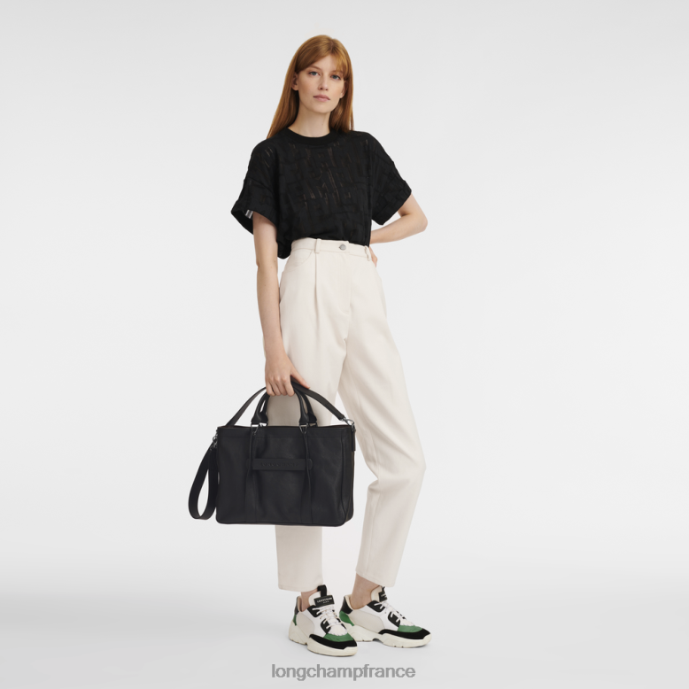 noir femmes sac à main 3D Sacs Longchamp Z6ZTP181