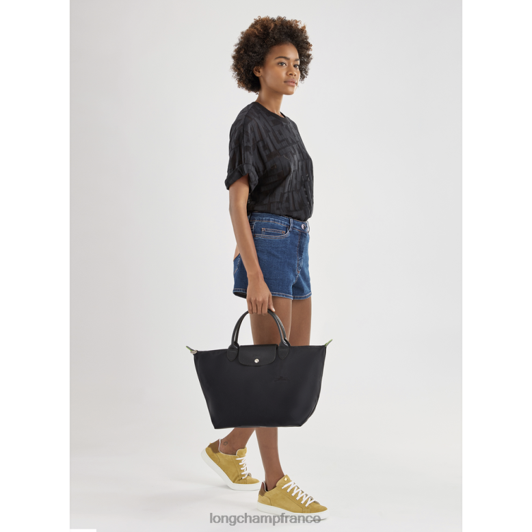 noir femmes sac à main le pliage vert Sacs Longchamp Z6ZTP192