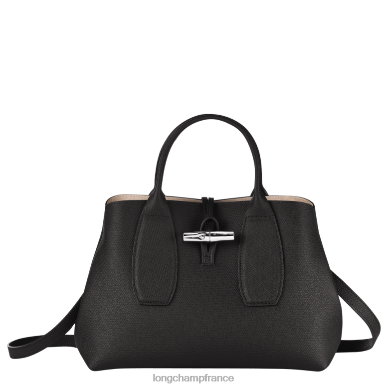 noir femmes sac à main roseau Sacs Longchamp Z6ZTP103