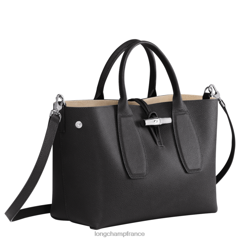noir femmes sac à main roseau Sacs Longchamp Z6ZTP103