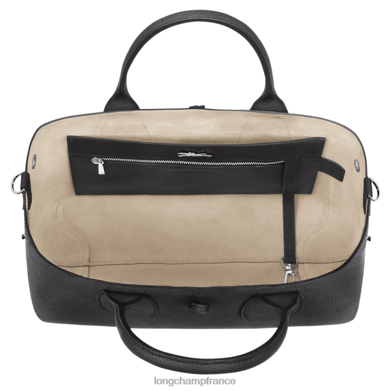 noir femmes sac à main roseau Sacs Longchamp Z6ZTP103